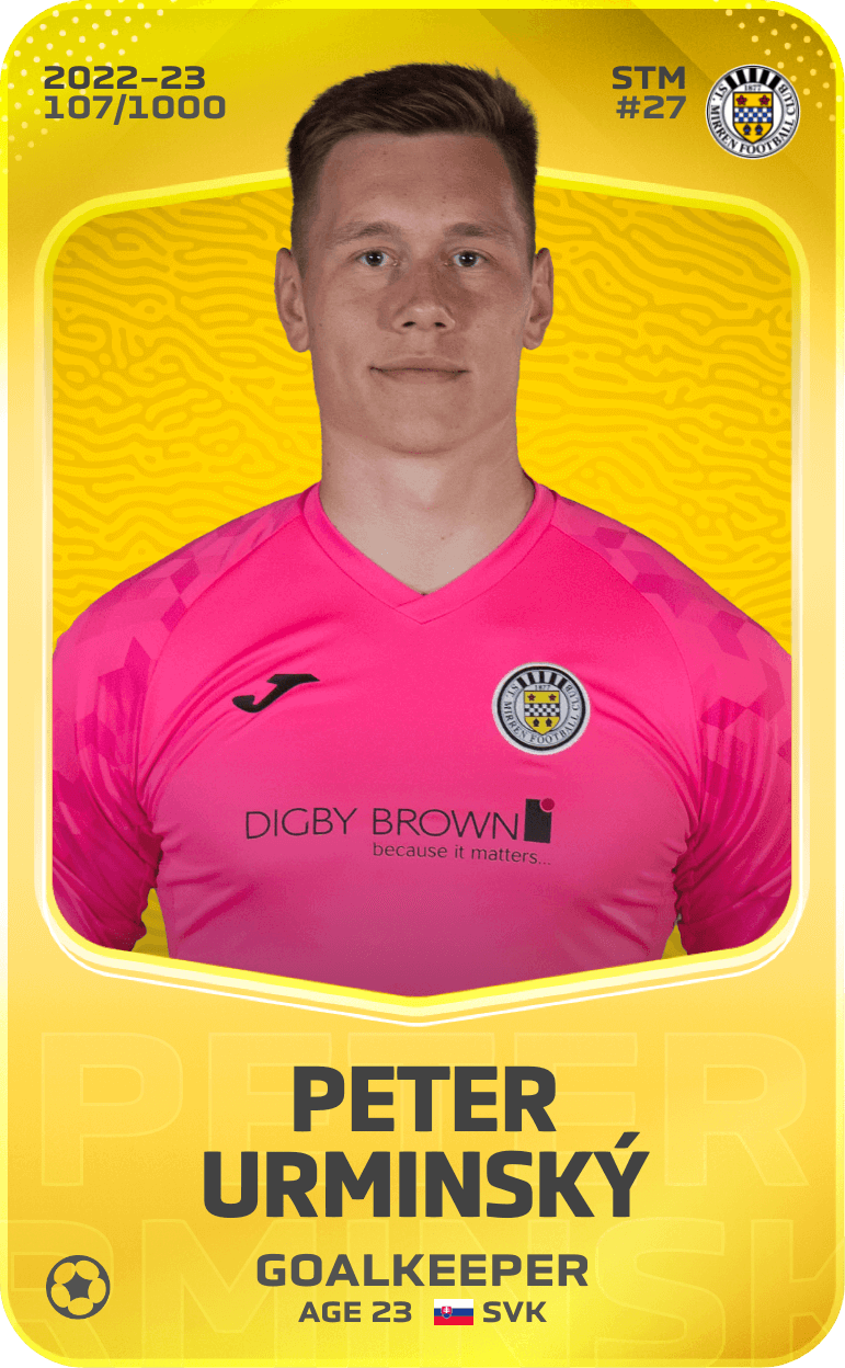 Peter Urminský 2022-23 • Limited 107/1000