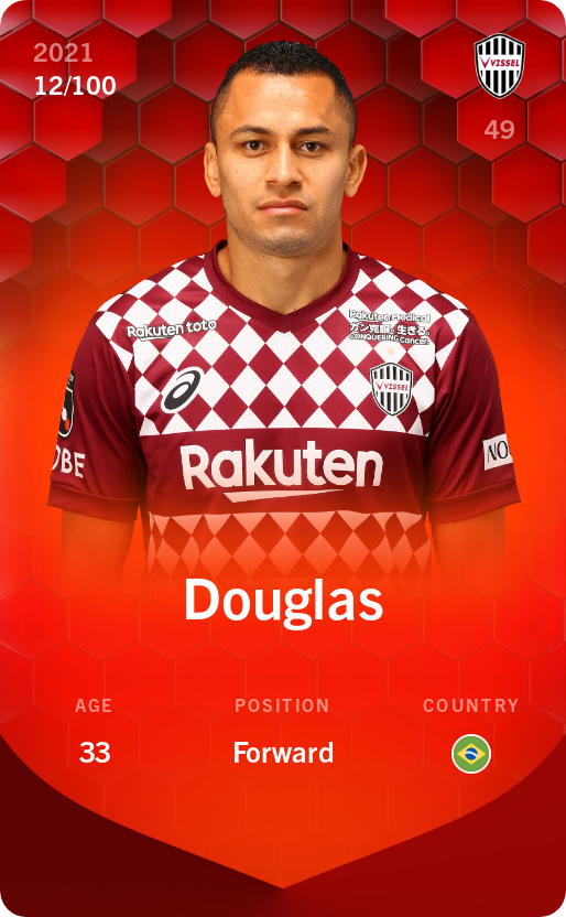 Sorare - Sorare Official - Douglas 2021-22 • Rare 12/100 - NFT # 42863560816356197286925642409835335889935646003980058538753121711069730837668