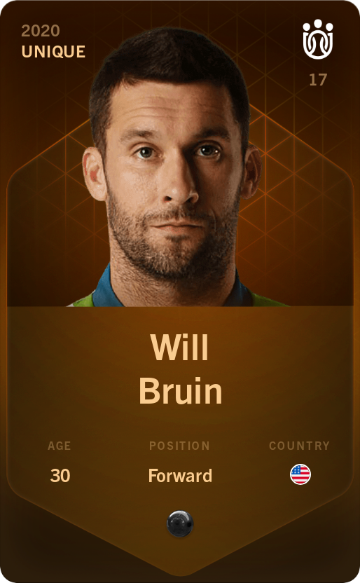 Sorare - Sorare Official - Will Bruin 2020-21 • Unique - NFT # 112491211253462245633515525362072911064676706295936796620983202287472008697975