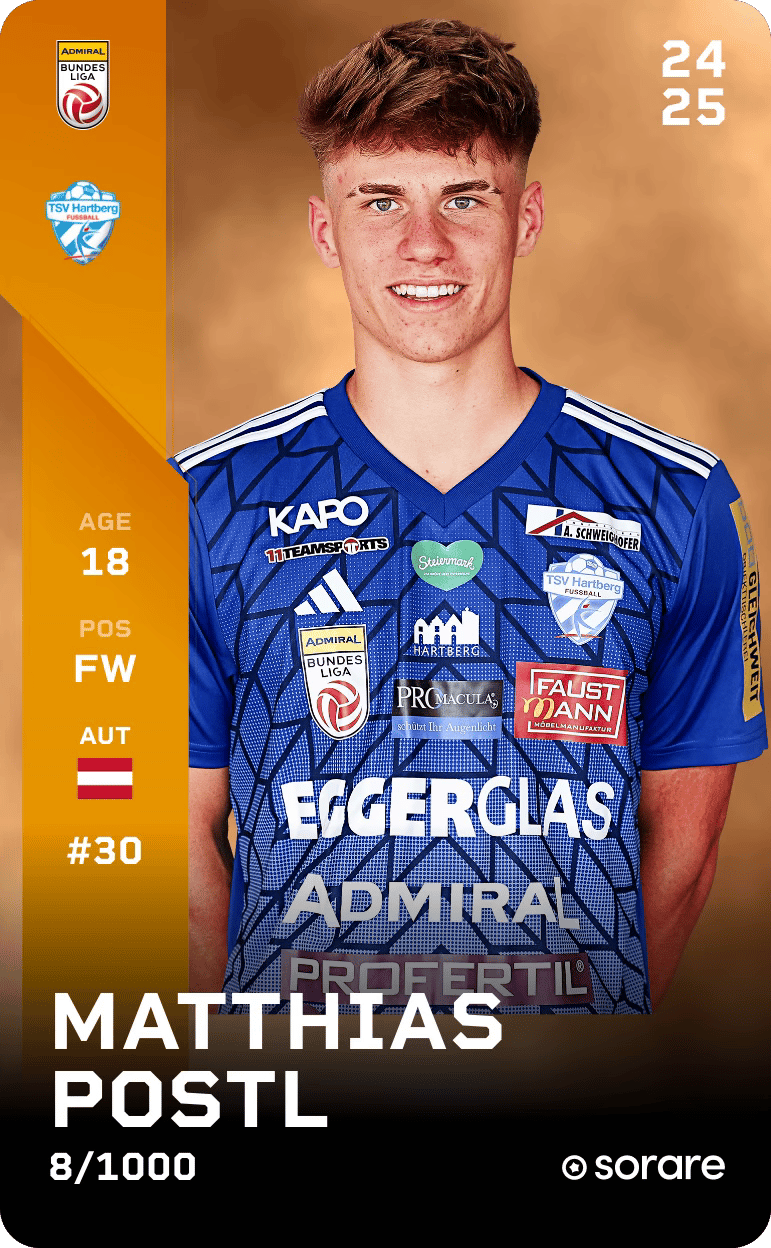 Matthias Postl 2024-25 • Limited 8/1000