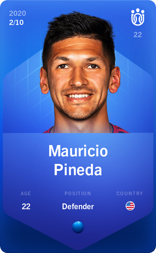 Sorare - Sorare Official - Mauricio Pineda 2020-21 • Super Rare 2/10 - NFT # 46320786834754844168798256733159344402588450726834626492536700581506383911670