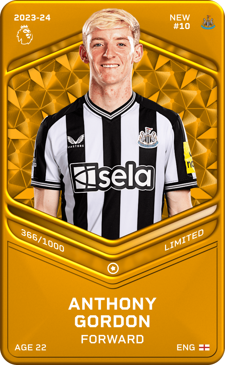 Anthony Gordon 2023-24 • Limited 366/1000