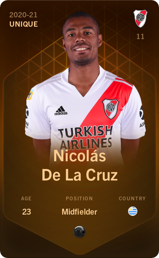 Sorare - Sorare Official - Nicolás De La Cruz 2020-21 • Unique - NFT # 6929252442199756199585986700677591603832701958222208786122987704652326094364