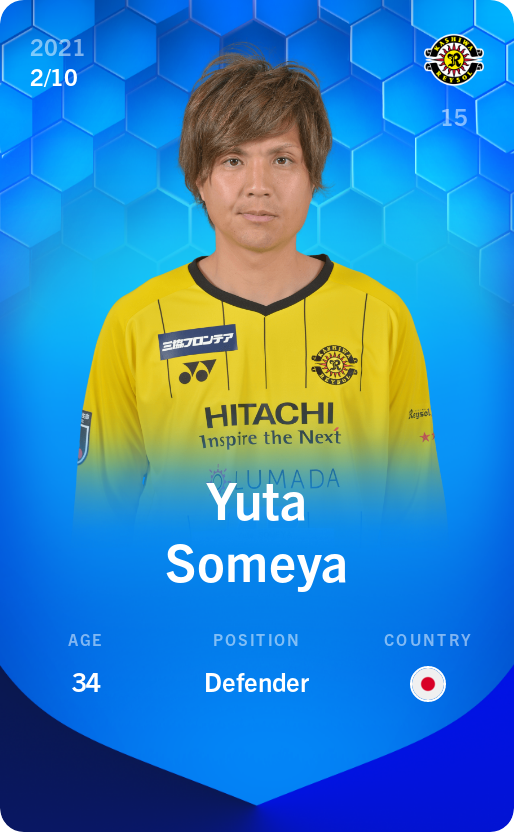 Sorare - Sorare Official - Yuta Someya 2021-22 • Super Rare 2/10 - NFT # 30399159045227909172290824872835980722053610339543581363643402942435545886511