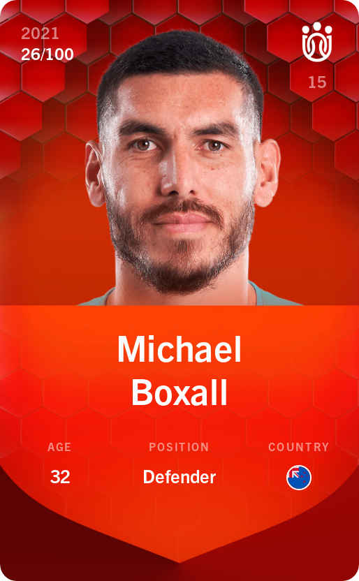 Sorare - Sorare Official - Michael Boxall 2021-22 • Rare 26/100 - NFT # 80059754840216956855491494948427441313216812799498725063694028452154892605543