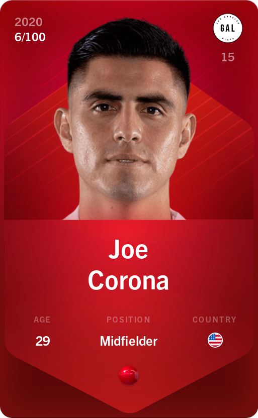 Sorare - Sorare Official - Joe Corona 2020-21 • Rare 6/100 - NFT # 68648209823062036354602392899653093646126415855086925817553436834767545885645