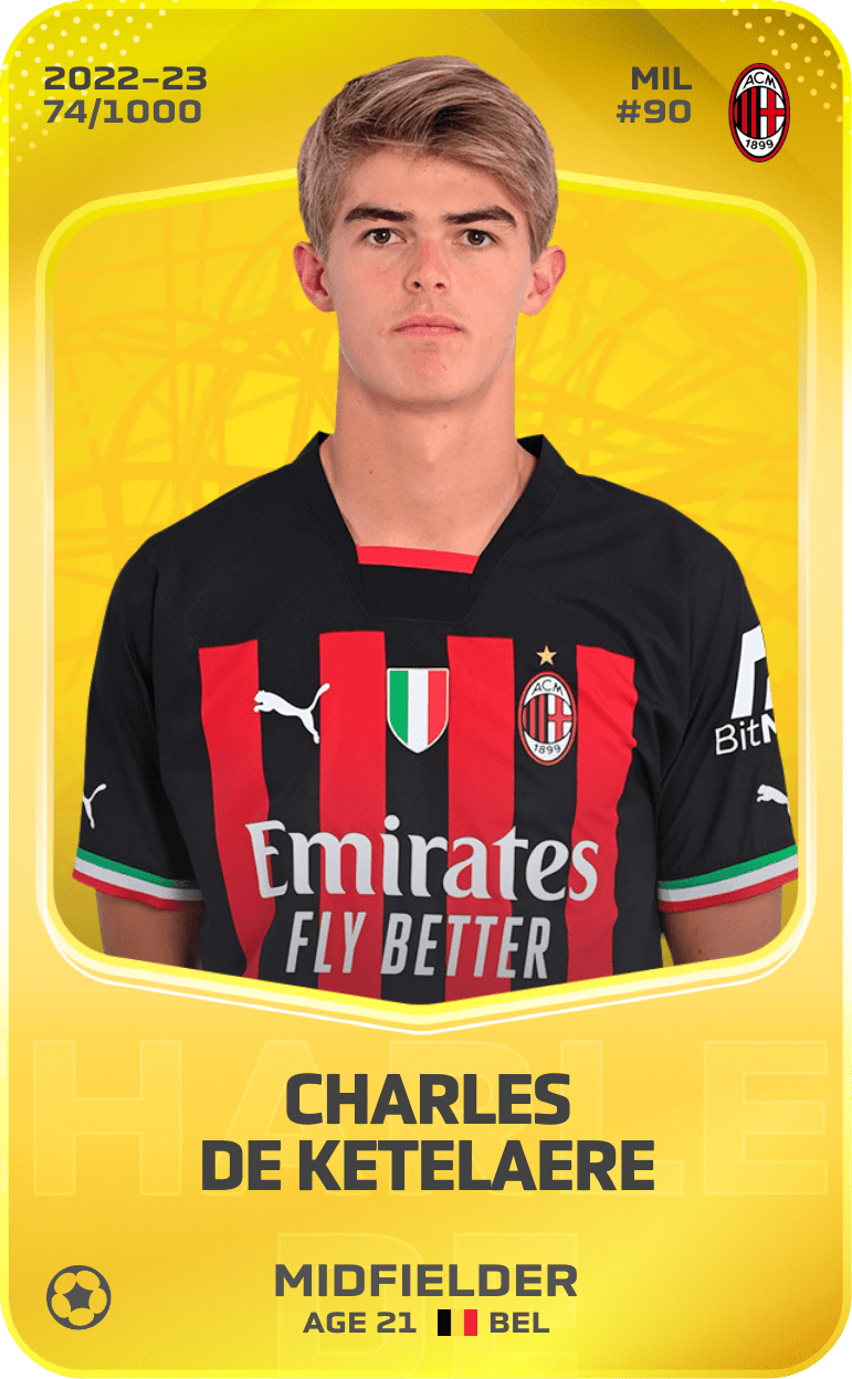 Charles De Ketelaere 2022-23 • Limited 74/1000