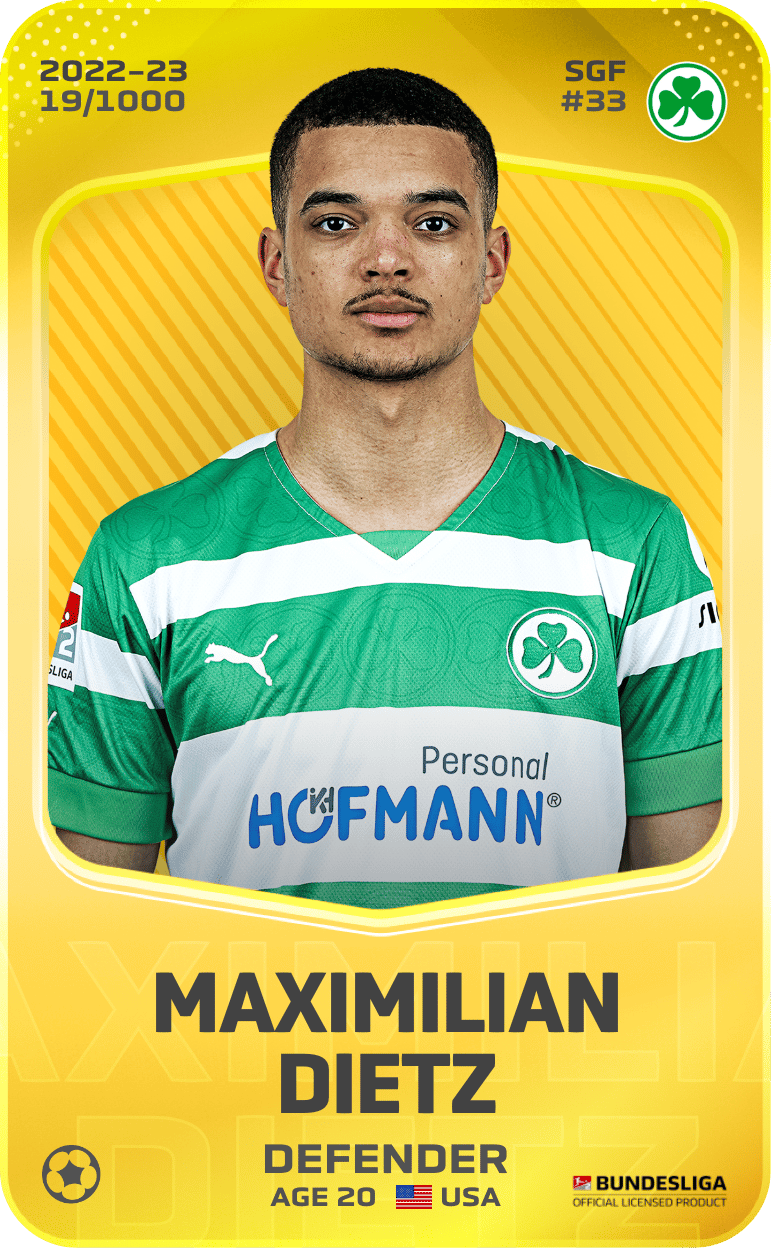 Maximilian Dietz 2022-23 • Limited 19/1000