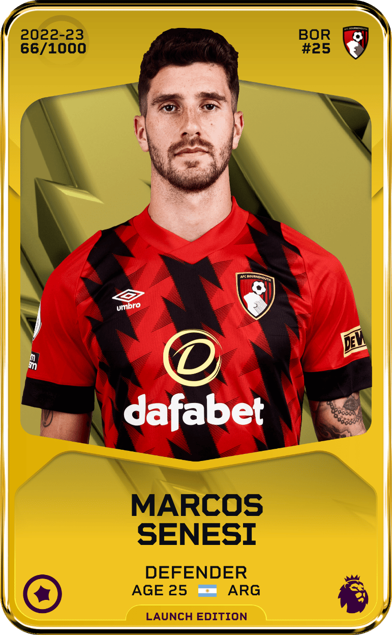 Marcos Senesi 2022-23 • Limited 66/1000