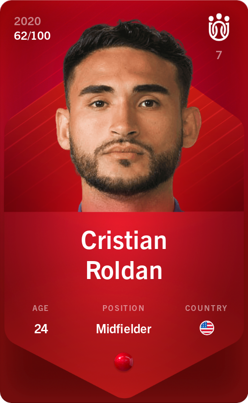 Sorare - Sorare Official - Cristian Roldan 2020-21 • Rare 62/100 - NFT # 14644568780047145872812276529886778067834496717643636210137224852986157329507