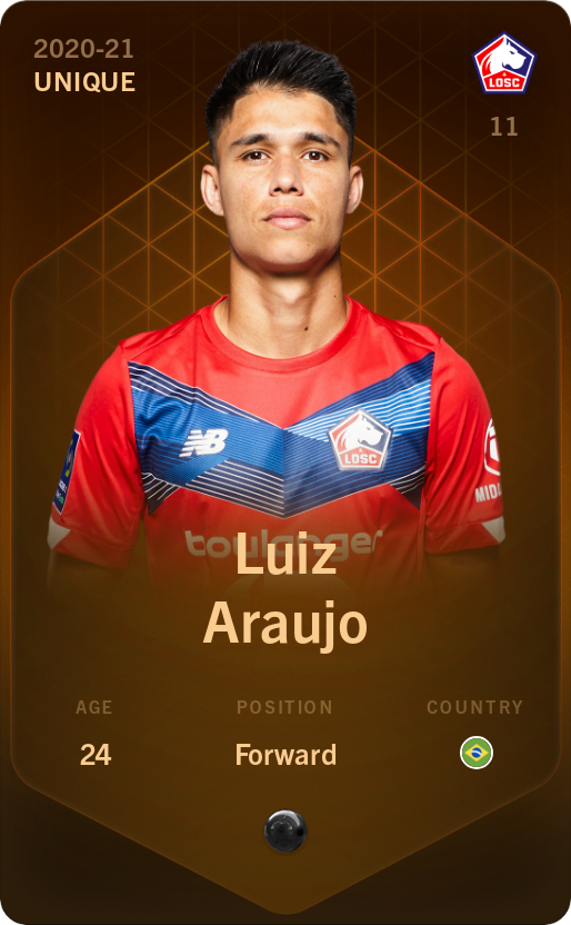Sorare - Sorare Official - Luiz Araujo 2020-21 • Unique - NFT # 81747030703550106989820949007417279645557986902244500970554832096657914362100