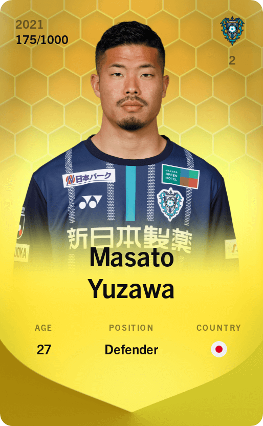 Masato Yuzawa 2021-22 • Limited 175/1000