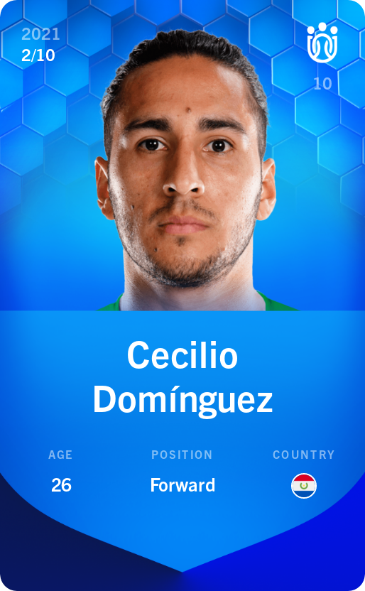 Sorare - Sorare Official - Cecilio Domínguez 2021-22 • Super Rare 2/10 - NFT # 37340558382793927654799090035532361156903532813146467444899531759556349789015