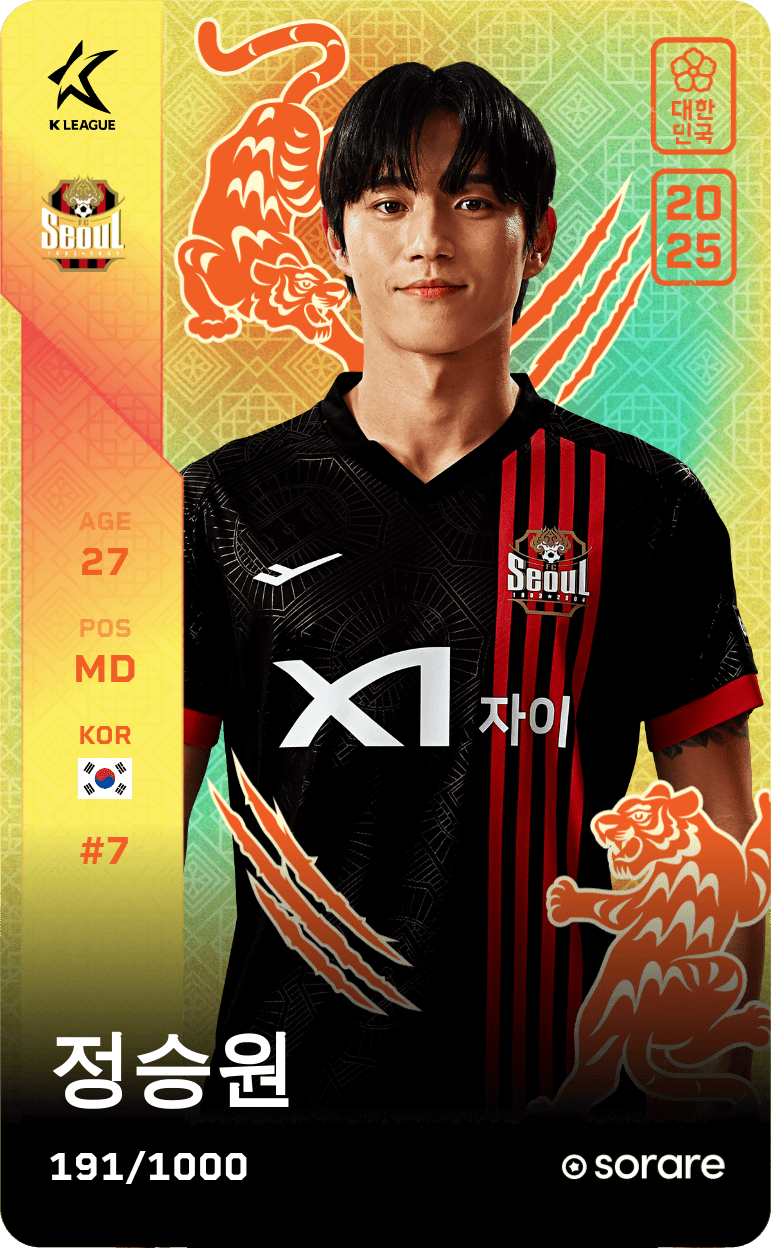 Jeong Seung-Won 2025-26 • Limited 191/1000
