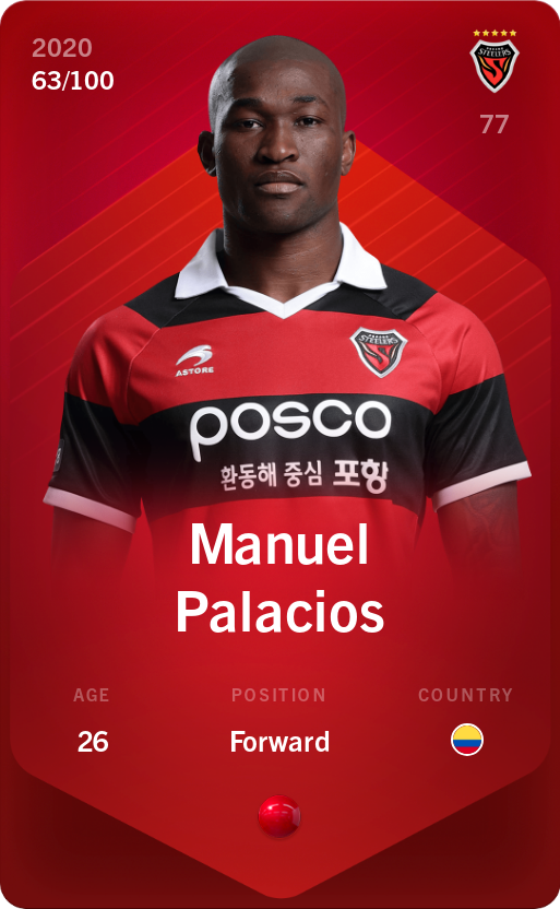 Sorare - Sorare Official - Manuel Palacios 2020-21 • Rare 63/100 - NFT # 103237459265695967836029335600765001702487994391142675919775558914043616522971