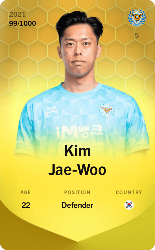 Kim Jae-Woo 2021-22 • Limited 99/1000