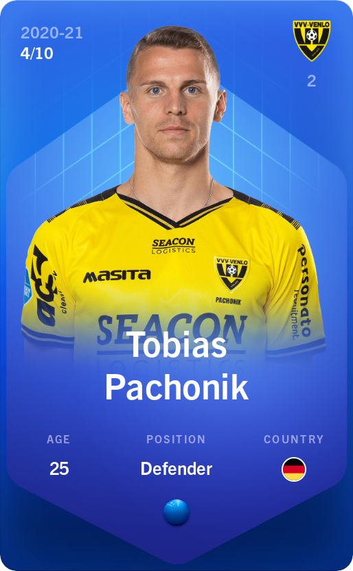 Sorare - Sorare Official - Tobias Pachonik 2020-21 • Super Rare 4/10 - NFT # 75998944831150437780527432335848616611525456969605646429626004932631427989676