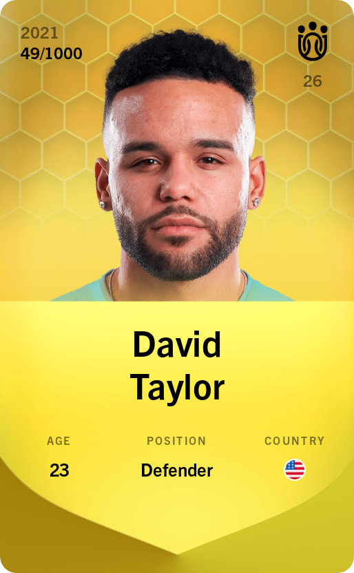 Sorare - Sorare Official - David Taylor 2021-22 • Limited 49/1000 - NFT # 33834329162873266699052260348481511818315670669144904659487502741685486487251
