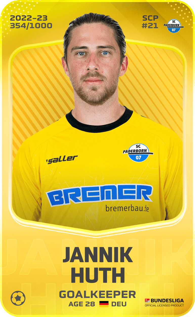 Jannik Huth 2022-23 • Limited 354/1000