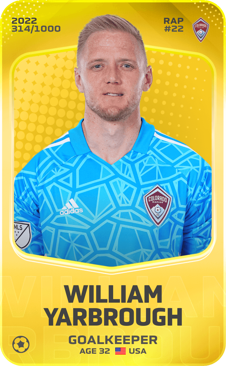 William Yarbrough 2022-23 • Limited 314/1000