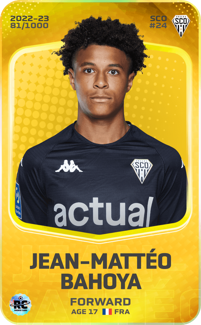 Jean-Mattéo Bahoya 2022-23 • Limited 81/1000