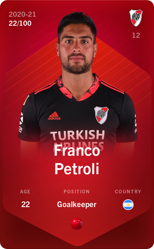 Sorare - Sorare Official - Franco Petroli 2020-21 • Rare 22/100 - NFT # 22120843864260925912285412565273013461586033197674806196370964343112724512329