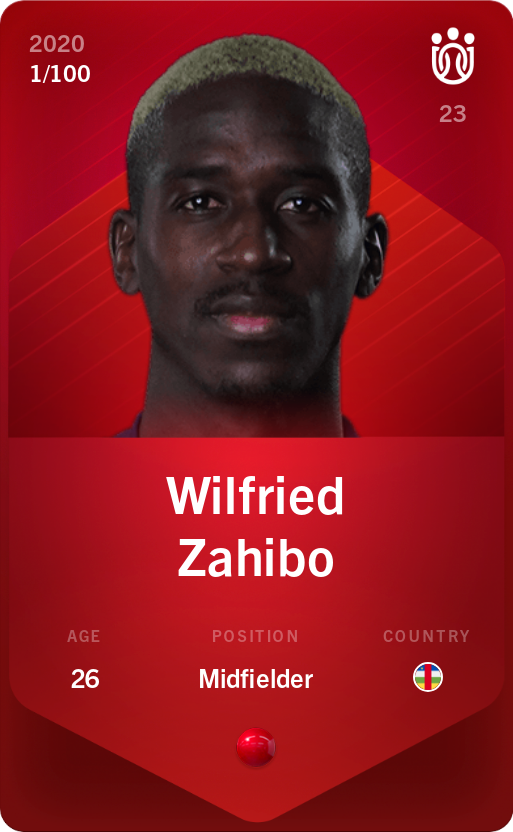Sorare - Sorare Official - Wilfried Zahibo 2020-21 • Rare 1/100 - NFT # 98274288440242815601163182206521010010933285099094106014205393401848893998143