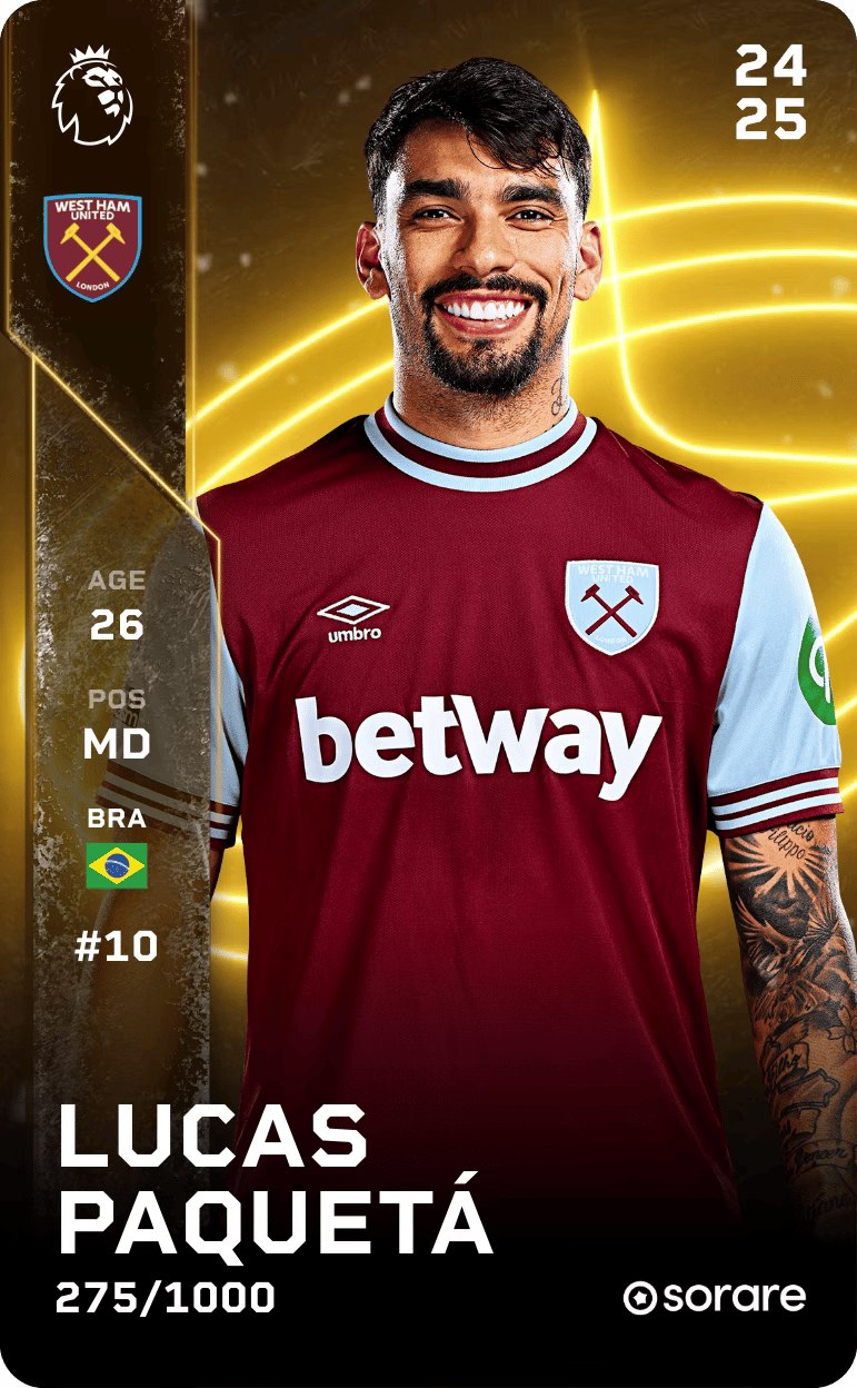 Lucas Paquetá 2024-25 • Limited 275/1000