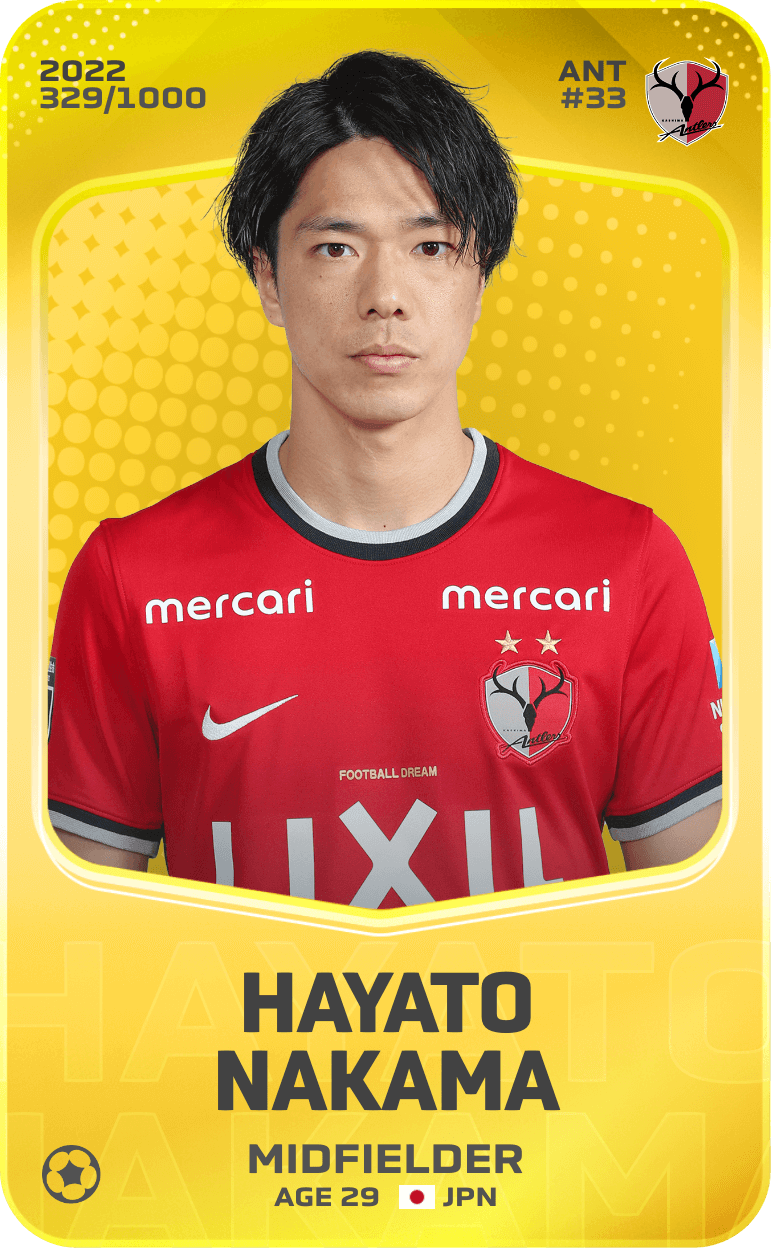 Hayato Nakama 2022-23 • Limited 329/1000