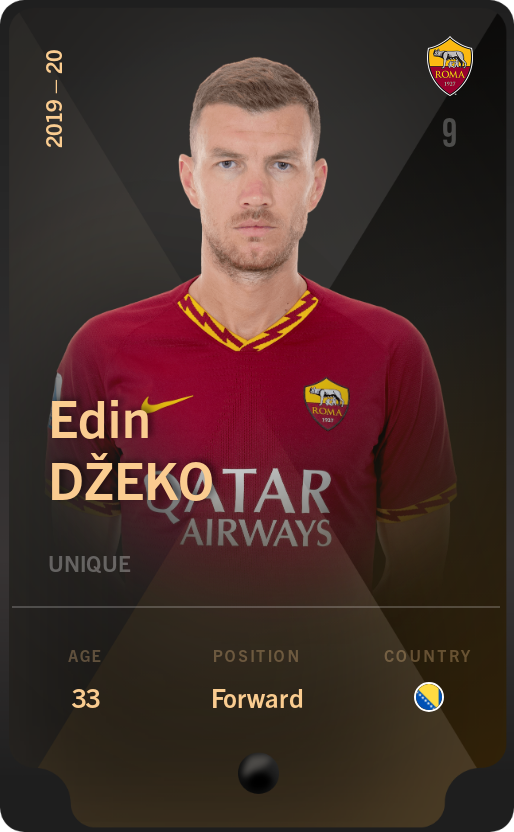 Sorare - Sorare Official - Edin Džeko 2019-20 • Unique - NFT # 115274462437750204162100022331177929455937326447454459822276421810054410557987