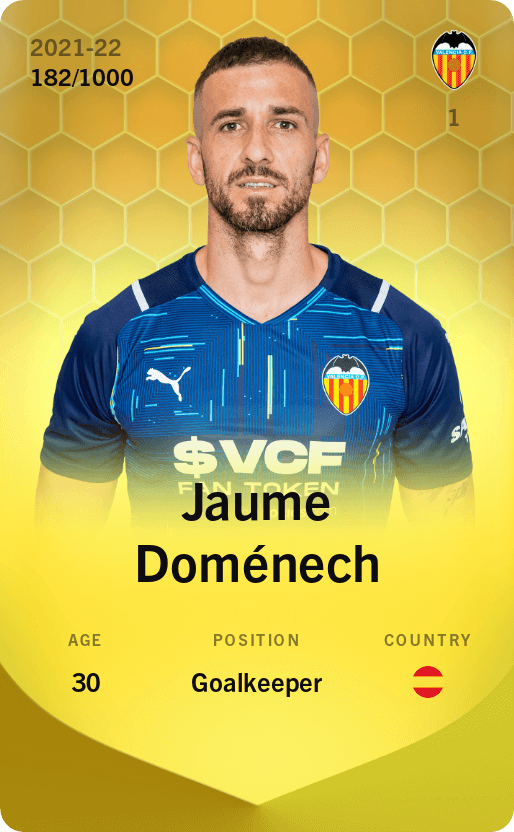Jaume Doménech 2021-22 • Limited 182/1000