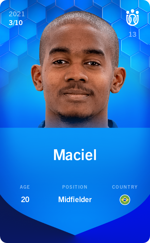 Sorare - Sorare Official - Maciel 2021-22 • Super Rare 3/10 - NFT # 38611251317540456462649838239072148187390005920014596539013057089134256754090