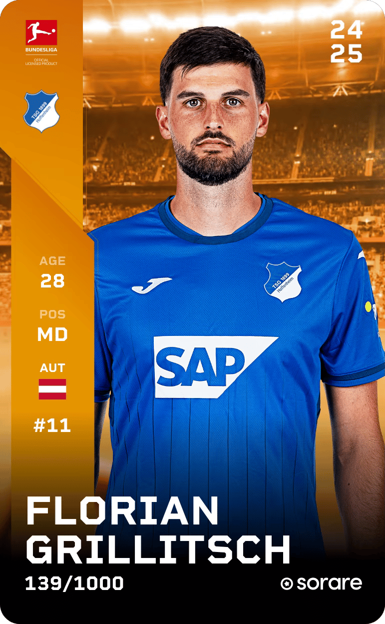 Florian Grillitsch 2024-25 • Limited 139/1000