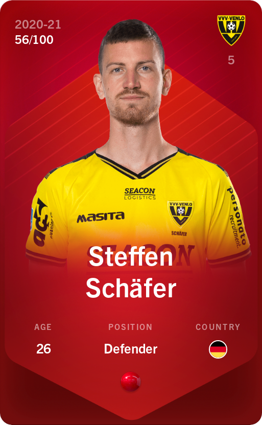 Sorare - Sorare Official - Steffen Schäfer 2020-21 • Rare 56/100 - NFT # 60520354725097252158914327657866313638605608771773854528536052560423004862007