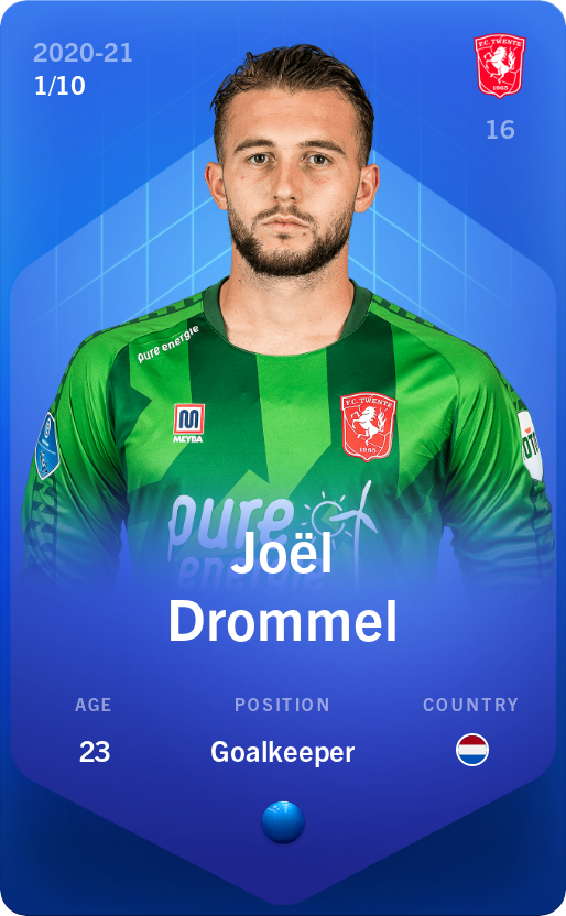 Sorare - Sorare Official - Joël Drommel 2020-21 • Super Rare 1/10 - NFT # 41818558563644591221910077434431310904821048408360783601728106534173365492098