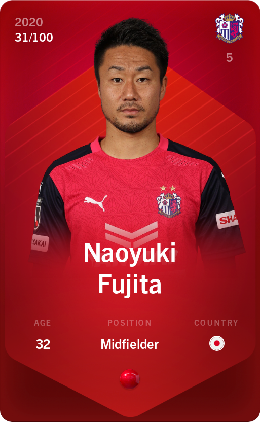 Sorare - Sorare Official - Naoyuki Fujita 2020-21 • Rare 31/100 - NFT # 74487012641091295222941983256089812366613523500446668620545393484496699480876