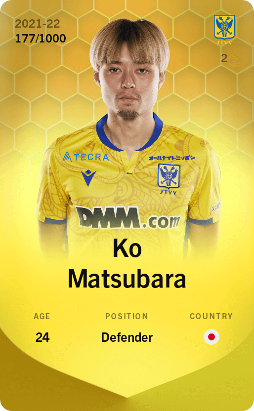 Ko Matsubara 2021-22 • Limited 177/1000