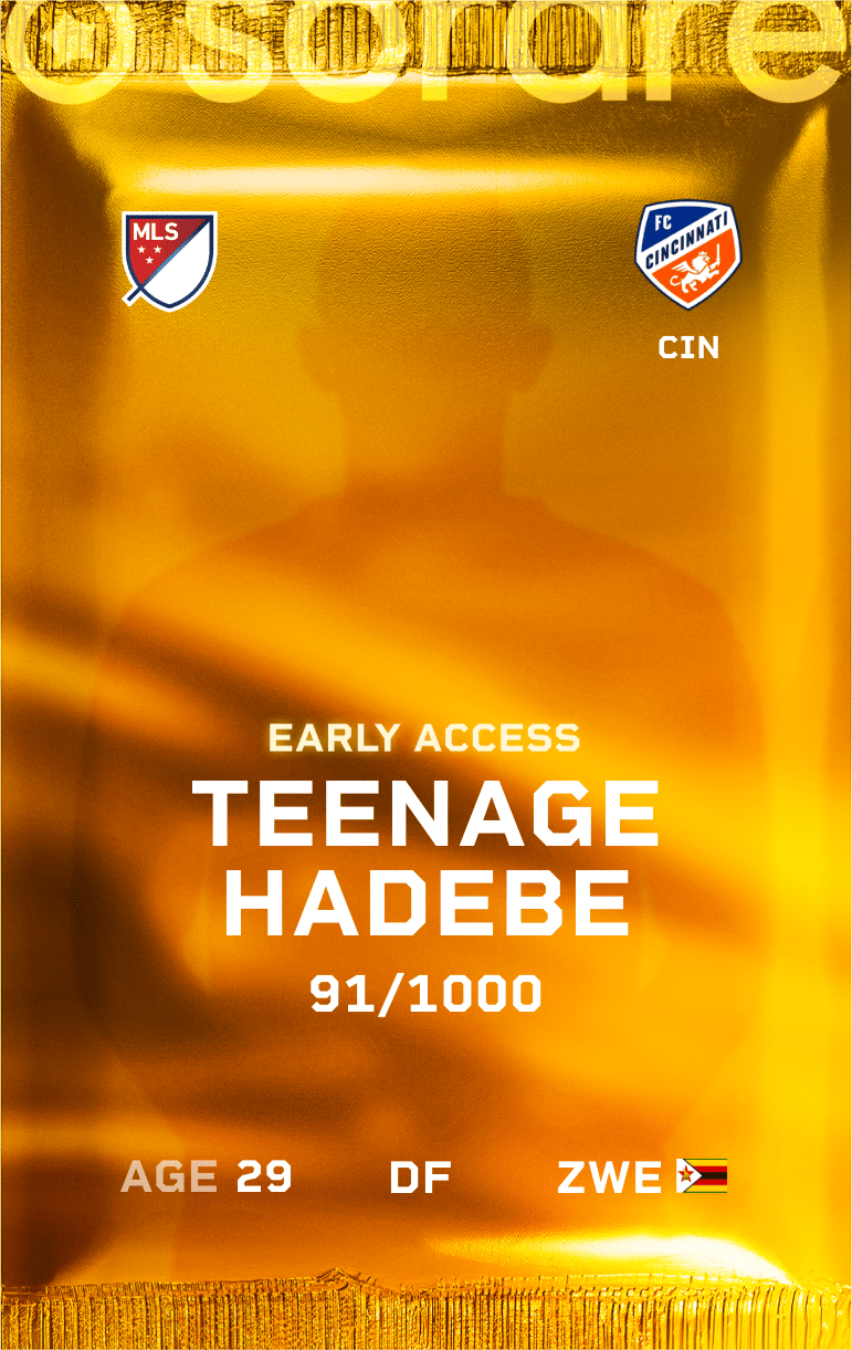 Teenage Hadebe 2025-26 • Limited 91/1000