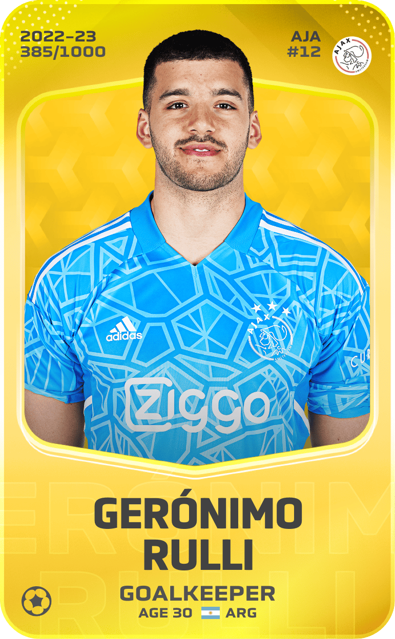 Gerónimo Rulli 2022-23 • Limited 385/1000