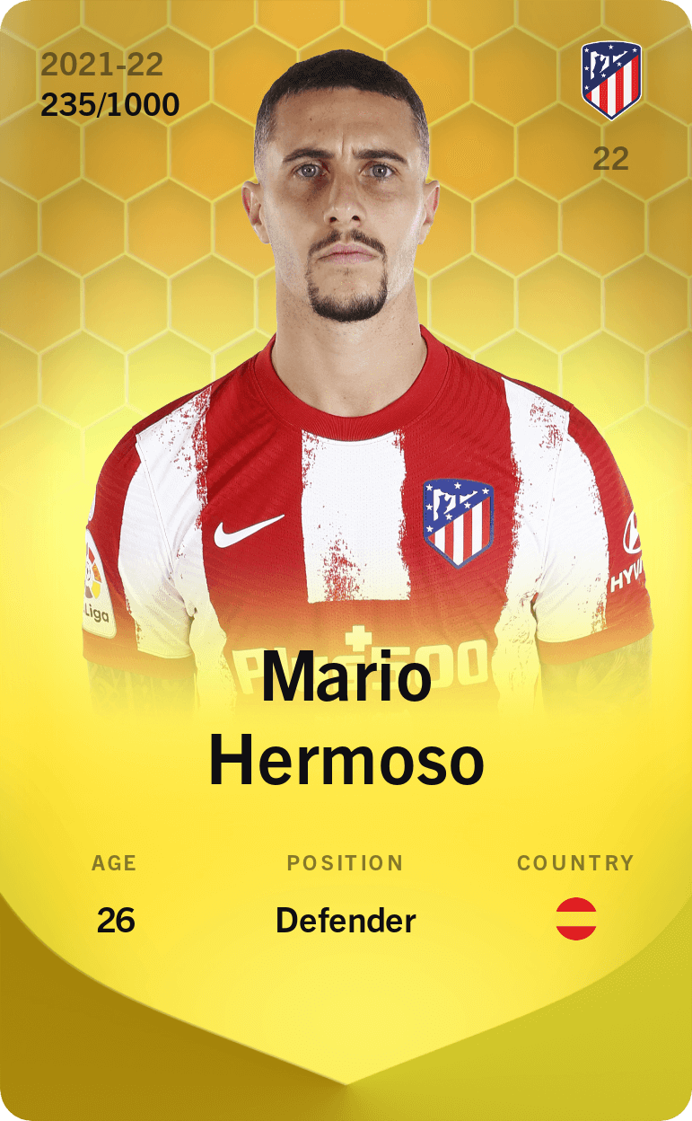 Mario Hermoso 2021-22 • Limited 235/1000