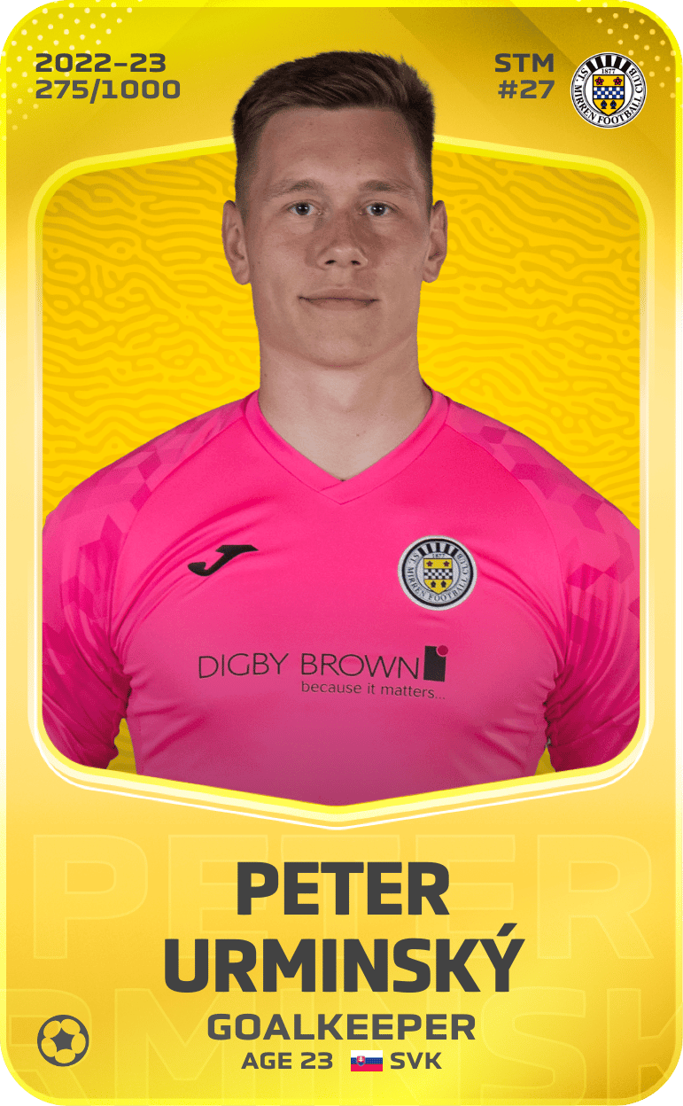 Peter Urminský 2022-23 • Limited 275/1000