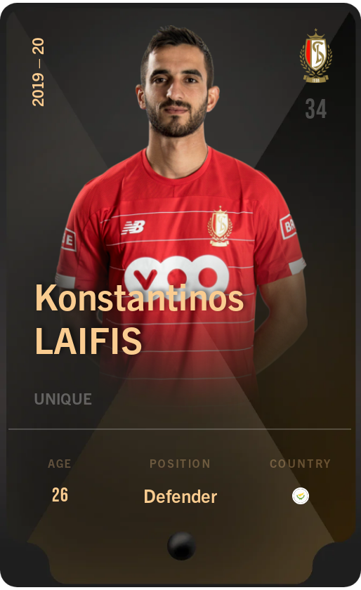 Sorare - Sorare Official - Konstantinos Laifis 2019-20 • Unique - NFT # 52549981136215978339490379865524960127958489511456542071111408411477788508948