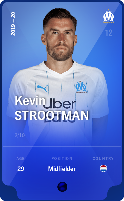 Sorare - Sorare Official - Kevin Strootman 2019-20 • Super Rare 2/10 - NFT # 34504196347322746305608425233101160965550064862771022685479670664578822945806