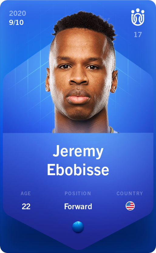 Sorare - Sorare Official - Jeremy Ebobisse 2020-21 • Super Rare 9/10 - NFT # 63168081653630882406347165804470824534302455125328020244736238670222644638977