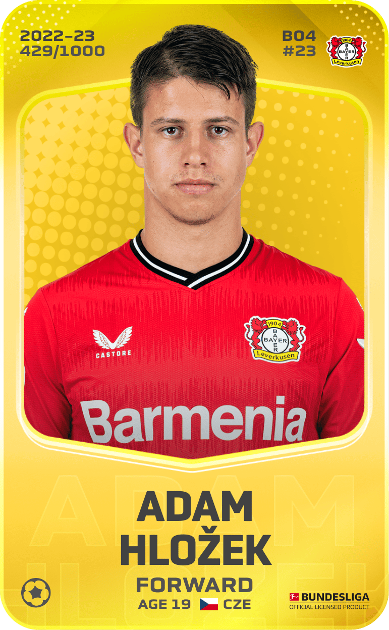 Adam Hložek 2022-23 • Limited 429/1000