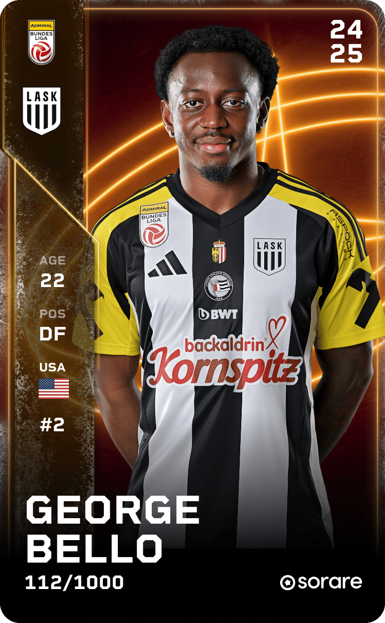 George Bello 2024-25 • Limited 112/1000
