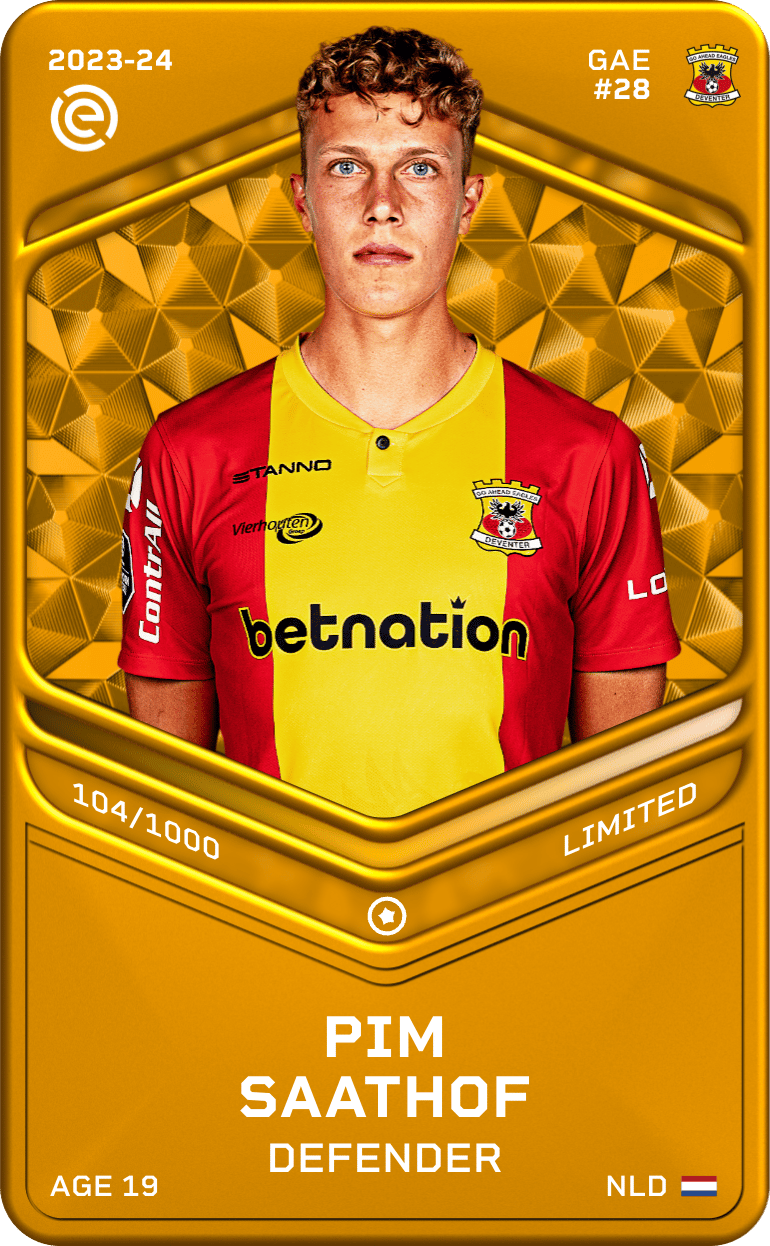 Pim Saathof 2023-24 • Limited 104/1000