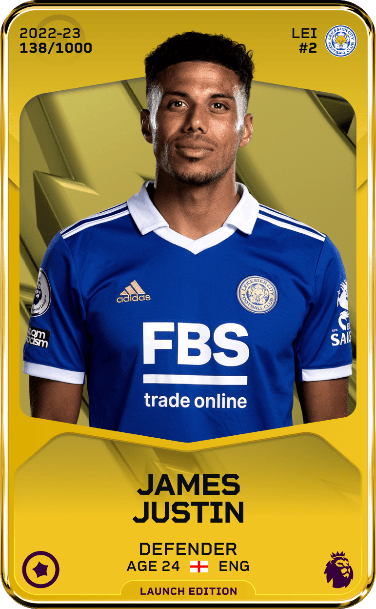 James Justin 2022-23 • Limited 138/1000