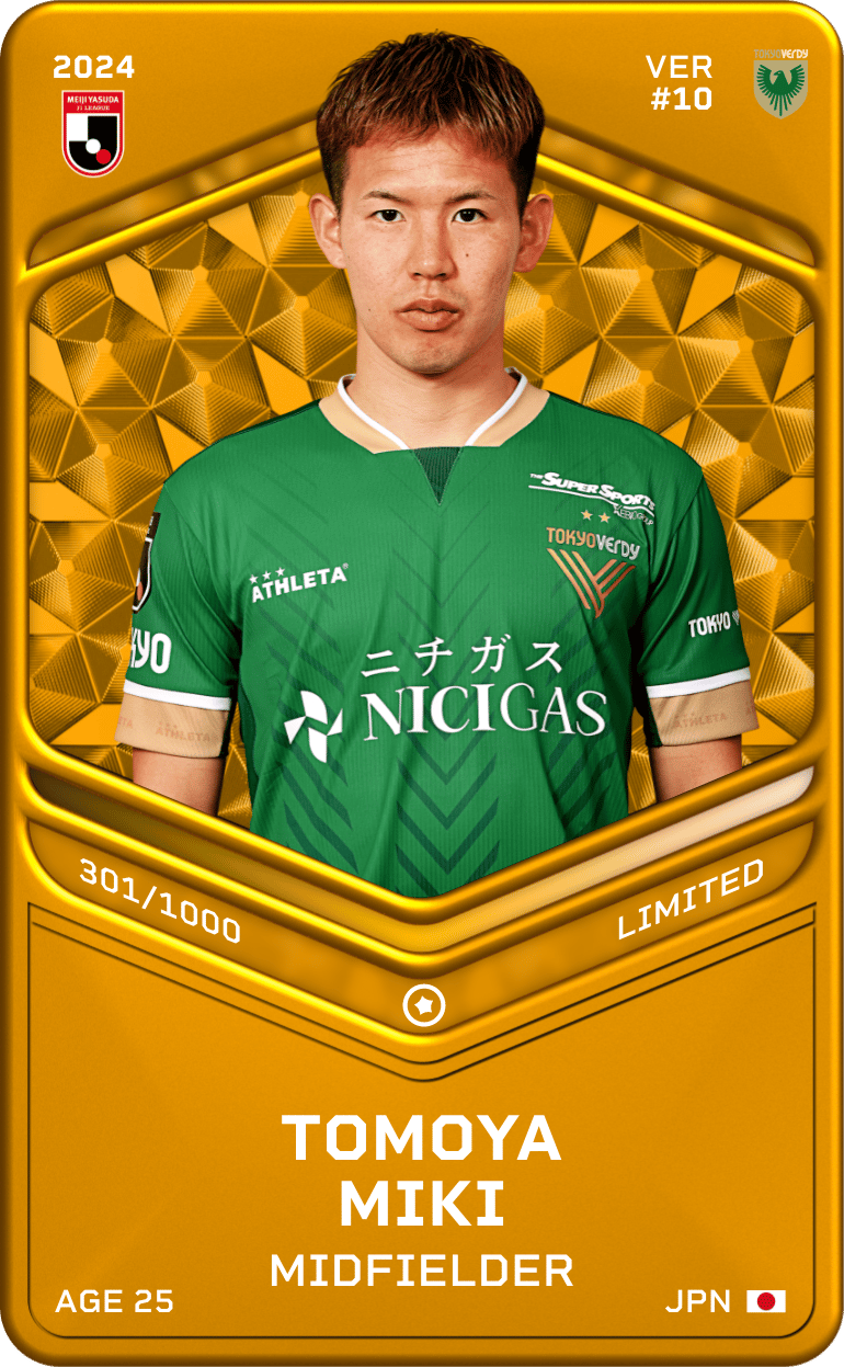 Tomoya Miki 2024-25 • Limited 301/1000
