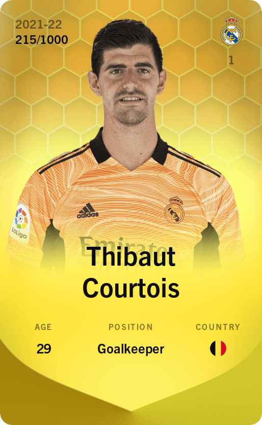Thibaut Courtois 2021-22 • Limited 215/1000